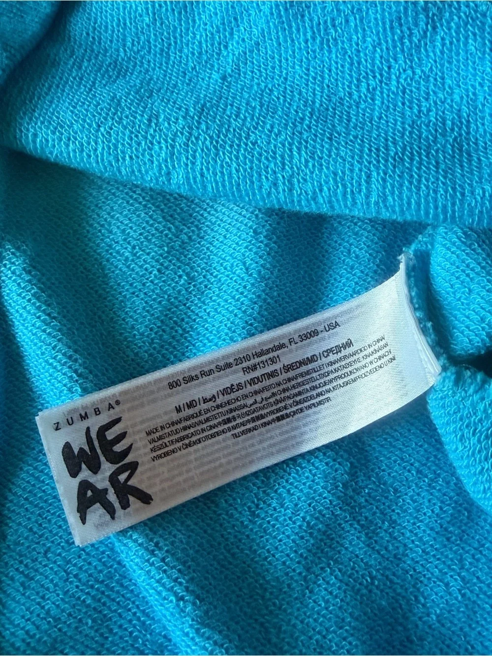 Zumba Fitness Ombre 'Spiritual Dancer' Sweatshirt - Purple, Turquoise & Pink - Picture 6 of 8